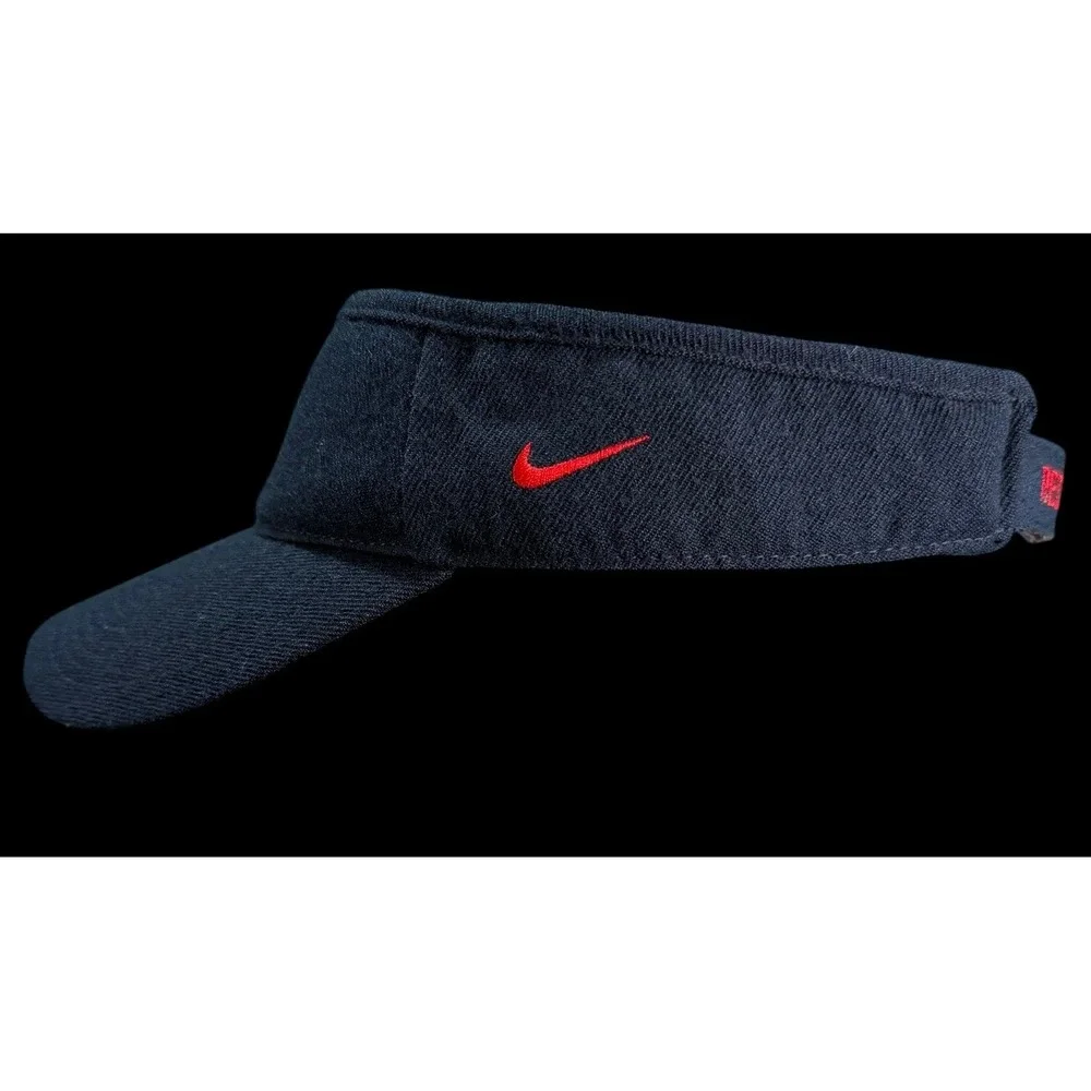 Vintage Boston Red Sox Nike 100% Wool MLB Baseball Visor Strap Back Unisex Y2K
